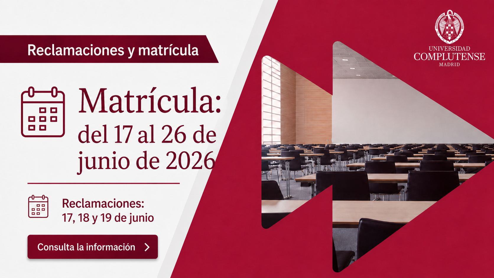 Publicación lista de admitidos 2026-2027